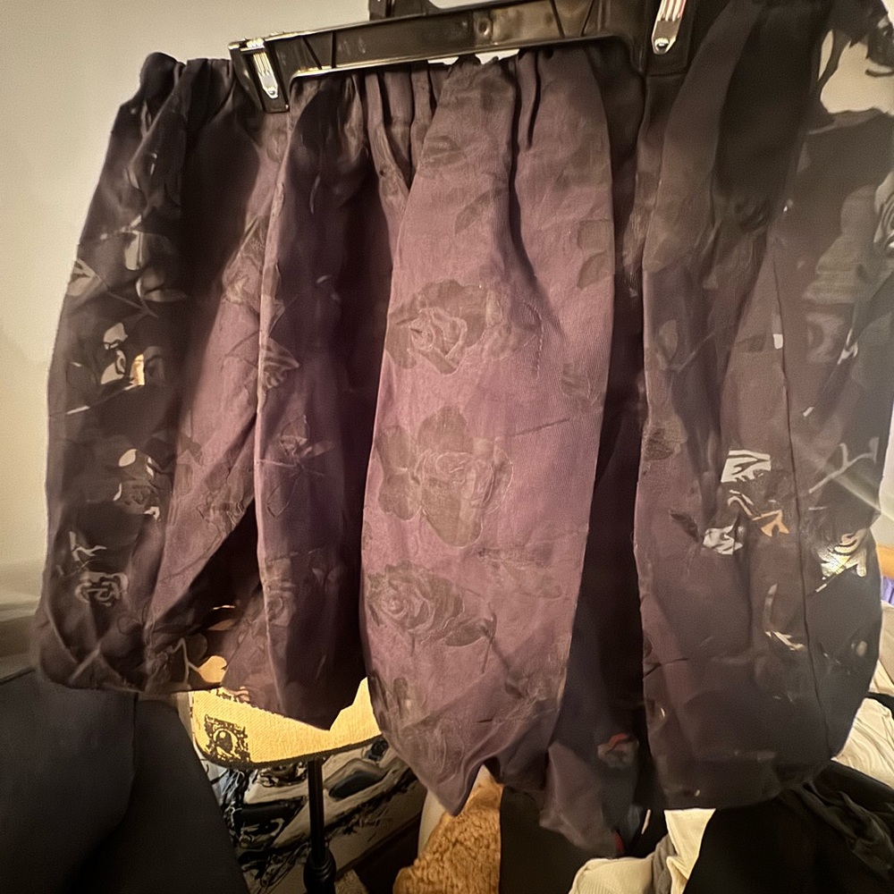 Promesa Dark Textured Bubble Skirt